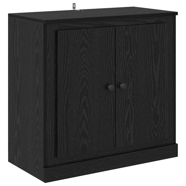 vidaXL Buffet Ch&ecirc;ne noir 70 x 35,5 x 67,5 cm Bois d'ing&eacute;nierie