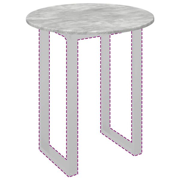 vidaXL Plateau de table Gris b&eacute;ton 60 x 60 x 1,5 cm Bois d'ing&eacute;nierie