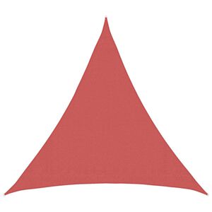 vidaXL Voile d'ombre Triangulaire 2 x 2 x 2 m HDPE Terre cuite