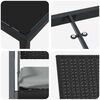 vidaXL Ensemble de salle &agrave; manger pour jardin 7 pcs Noir et Gris Clair