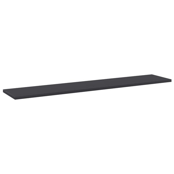 vidaXL Panneaux de biblioth&egrave;que 8 pcs Gris 100x20x1,5 cm Agglom&eacute;r&eacute;