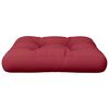 vidaXL Coussin de palette rouge bordeaux 50x50x12 cm tissu