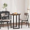 vidaXL Plateau de table Ch&ecirc;ne fum&eacute; 60 x 60 x 1,5 cm Bois d'ing&eacute;nierie