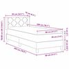 vidaXL Lit &agrave; ressorts avec matelas Gris fonc&eacute; 200 x 80 cm Velours