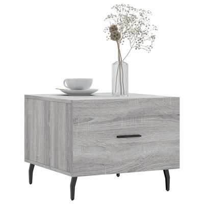 vidaXL Table basse Sonoma gris 50x50x40 cm Bois d'ingénierie