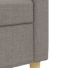 vidaXL Ensemble de canap&eacute;s 3 pcs avec coussins d&eacute;coratifs taupe tissu