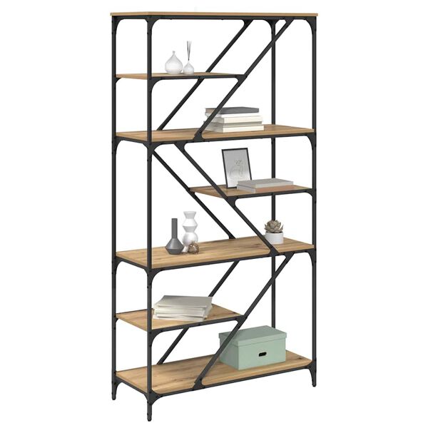 vidaXL &Eacute;tag&egrave;re Ch&ecirc;ne artisanal 91 x 36 x 176 cm Bois d'ing&eacute;nierie