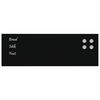 vidaXL Tableau noir magn&eacute;tique mural noir 60x20 cm verre tremp&eacute;