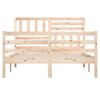vidaXL Cadre de lit sans matelas 150x200 cm bois massif