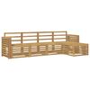 vidaXL Ensemble de canap&eacute;s d'ext&eacute;rieur 5 pc Blanc Bois d'Acacia Massif