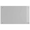 vidaXL Protection de cuisine Gris clair 80 x 50 x 0,6 cm verre tremp&eacute;