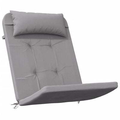 vidaXL Coussins de chaise adirondack lot de 2 gris tissu oxford