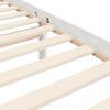 vidaXL Cadre de lit sans matelas blanc 140x190 cm bois massif