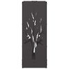 vidaXL Portant de bois chauffage noir 40x30x80 cm