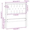 vidaXL T&ecirc;te de lit Autre Marron et gris clair 80 cm Bois massif en pin