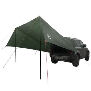 vidaXL Auvent de v&eacute;hicule avec toit Vert arm&eacute;e 518 x 580 x 215 cm