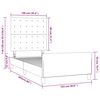 vidaXL Cadre de lit sans matelas cr&egrave;me 100x200 cm tissu