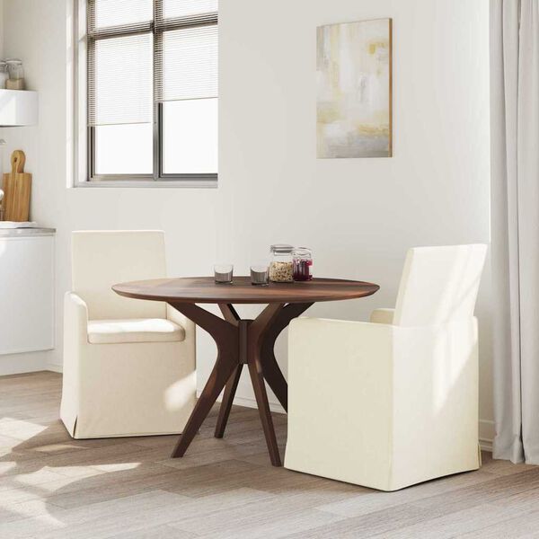 vidaXL Chaises de salle &agrave; manger 2 pcs Beige 57 x 67 x 95 cm Lin