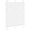 vidaXL Store pliss&eacute; blanc 115x100cm largeur du tissu 114,4cm polyester