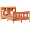 vidaXL Cadre de lit sans matelas cire marron 150x200cm bois pin massif