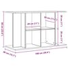 vidaXL Support d'aquarium Ch&ecirc;ne artisanal 100x40x60 cm Bois d'ing&eacute;nierie