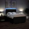 vidaXL Sommier &agrave; lattes de lit avec matelas Noir 160x200 cm Tissu