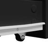 vidaXL Armoire de salle de bain &eacute;troite avec roulettes noir