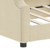 vidaXL Lit de repos sans matelas cr&egrave;me 90x200 cm tissu