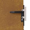 vidaXL Portail de jardin 85x125 cm acier corten