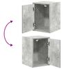vidaXL Armoires de garage 2 pcs gris béton bois d'ingénierie