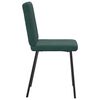 vidaXL Chaises &agrave; manger lot de 2 Vert fonc&eacute; Velours