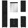 vidaXL Ensemble de mobilier de salle de bain avec tiroir TULUM Noir
