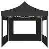 vidaXL Tente de r&eacute;ception pliable et parois Aluminium 2x2 m Anthracite