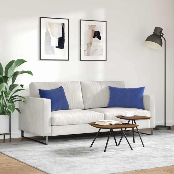 vidaXL Coussins de canap&eacute; 2 pcs Bleu police 60 x 40 cm