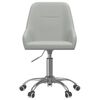 vidaXL Chaises pivotantes &agrave; manger lot de 2 Gris clair Tissu