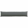 vidaXL Coussins de canap&eacute; 2 pcs Gris fonc&eacute; 200 x 40 cm tissu