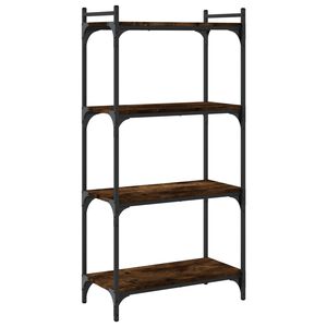 vidaXL Biblioth&egrave;que 4 niveaux ch&ecirc;ne fum&eacute; 60x30x120cm bois d'ing&eacute;nierie