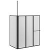 vidaXL Paroi de douche Blanc 120 x 70 x 137 cm Aluminium