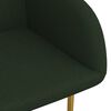 vidaXL Chaises &agrave; manger lot de 2 vert fonc&eacute; velours