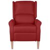 vidaXL Fauteuil inclinable Rouge bordeaux Tissu
