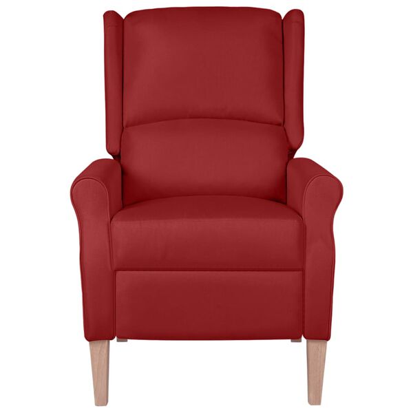 vidaXL Fauteuil inclinable Rouge bordeaux Tissu