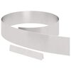 vidaXL Bordure de Pelouse 450 x 0,05 x 15 cm Acier inoxydable Argent