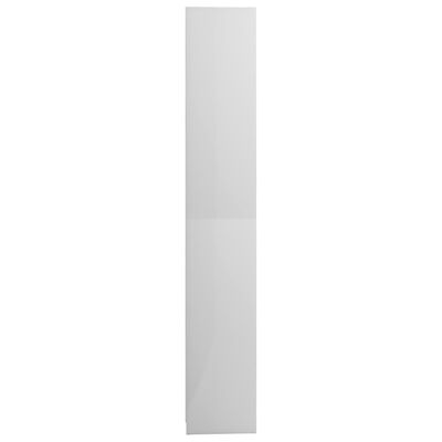 vidaXL Armoire de salle de bain Blanc brillant 30x30x183,5cm Aggloméré
