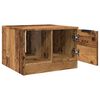 vidaXL Table basse vieux bois 50x50x36 cm bois d'ing&eacute;nierie