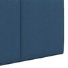 vidaXL T&ecirc;te de lit suspendue Montage mural Bleu 210 x 55 x 5 cm tissu