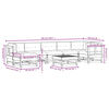vidaXL Salon de jardin 8 pcs avec coussins bois massif douglas