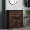 vidaXL Armoire &agrave; chaussures ch&ecirc;ne marron 80x21x87,5 cm bois ing&eacute;nierie