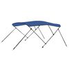 vidaXL Auvent bimini &agrave; 3 arceaux Bleu 183x196x137 cm