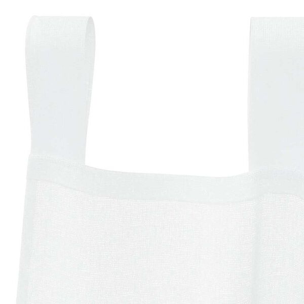 vidaXL Rideau en Voile 2 pcs Blanc 175 x 140 cm Polyester
