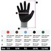 vidaXL Gants de Travail 24 pcs Gris et Noir 11 / XXL Polyester